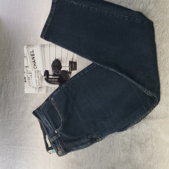 Old Navy Denim - Old Navy At Waist Stretch Dark Denim Jeans - Size 12